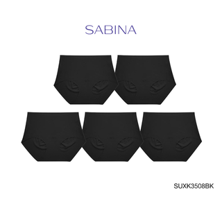 Sabina กางเกงชั้นใน (Set 5 ชิ้น ) Seamless รุ่น Easy Soft Panty รหัส SUXK3508BK สีดำ