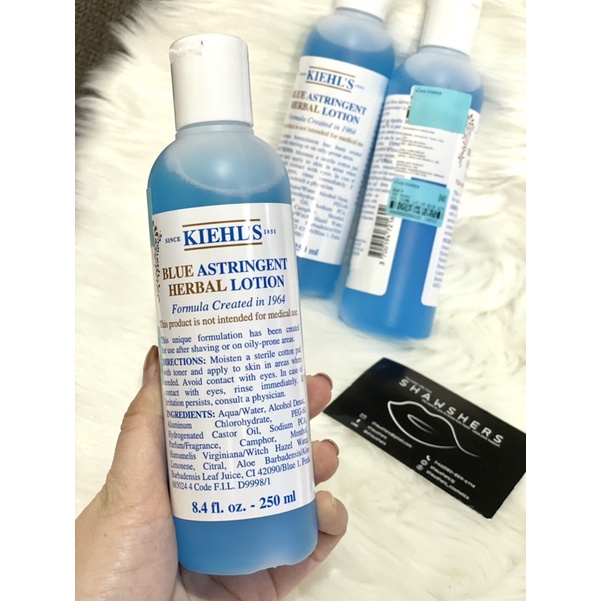 KIEHL‘S Blue Astringent Herbal Lotion ขนาด 250 ml.(ป้ายคิงส์พาวเว่อร์