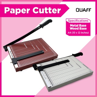 QUAFF Paper Cutter Wood // Metal Base [A3 // A4 // A5 // B4]