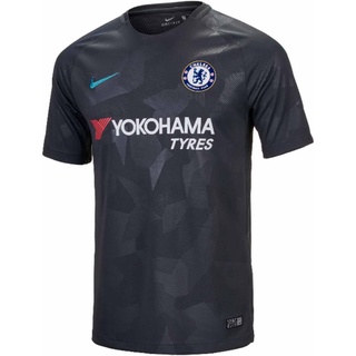 เสื้อกีฬาแขนสั้น ลายทีมฟุตบอล Chelsea 3rd Player Version 2017/18