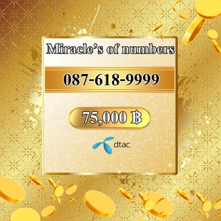 Platinum Number เบอร์สวย 4ตัวท้ายเหมือนกัน 9999