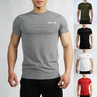 เสื้อยืดแขนสั้นลําลองใส่ออกกําลังกายสําหรับบุรุษ