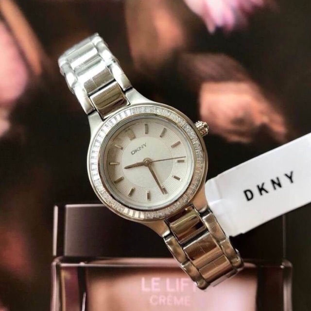 DKNY Chambers Silver Dial Stainless Steel Ladies Watch