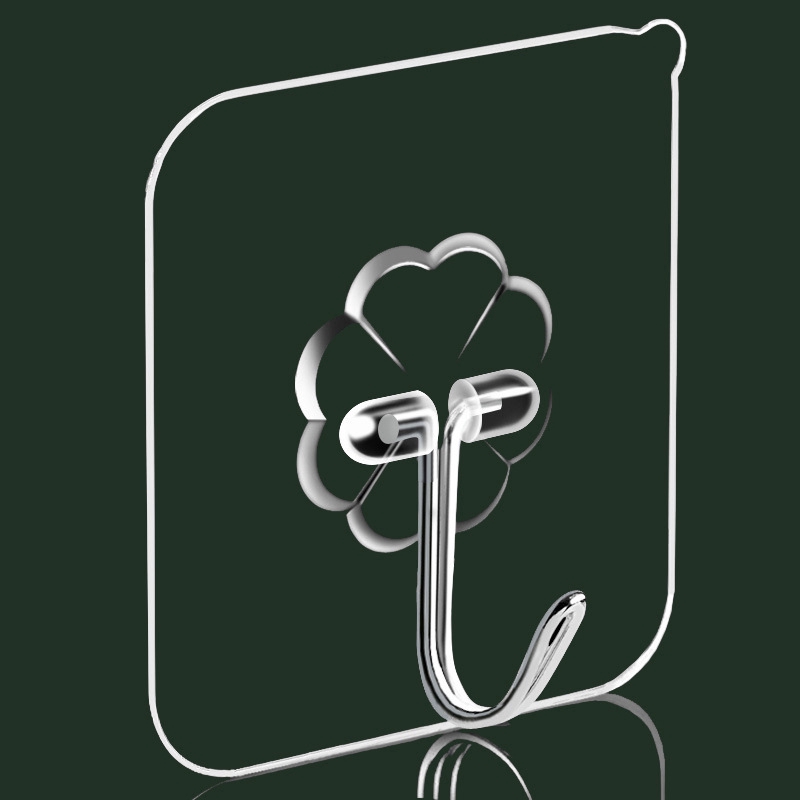 Ready Stock Magic Hook, Kitchen Without Nails Transparent Strong Sticky Heavy Hanging Adhesive Stainless Steel