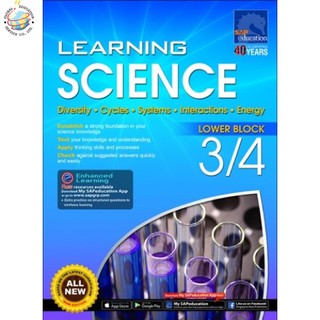 Global Education หนังสือแบบฝึกหัดวิทยาศาสตร์ภาอังกฤษ ป.3-4  Learning SCIENCE for Primary Levels 3-4