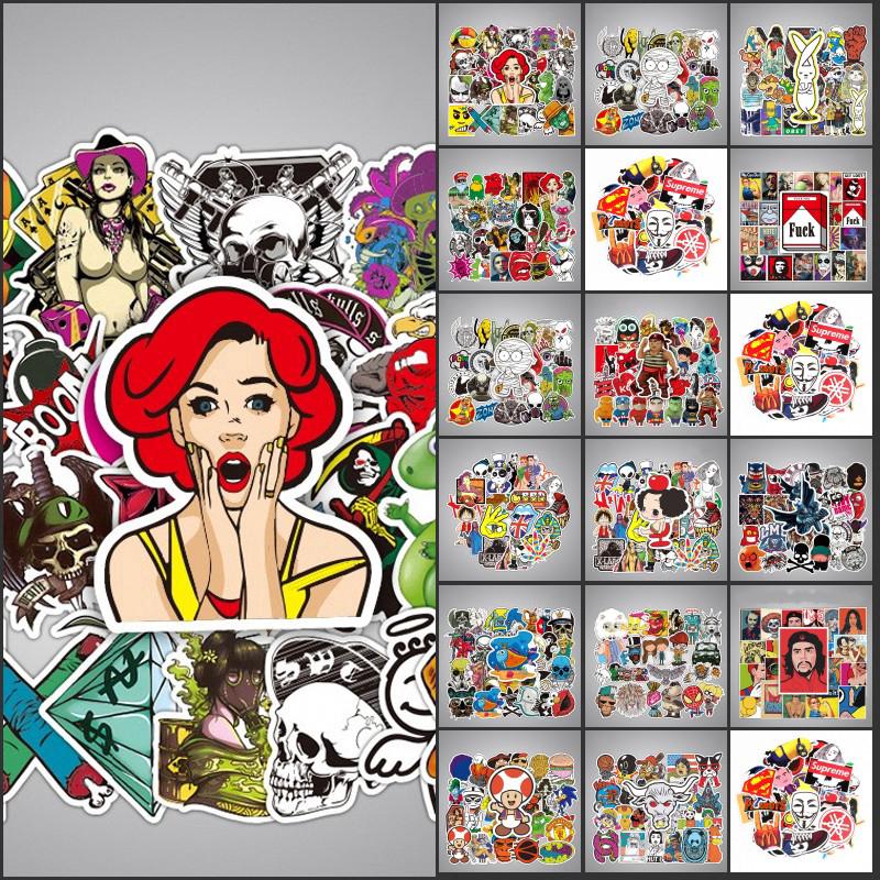 50pcs / lot Sticker Bomb Decal รถเข็นไวนิลรถสเก็ต Skateboard กระเป๋าใส่แล็ปท็อป RF