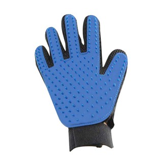 True Touch ถุงมือหวีขน อุปกรณ์แปรงขนสัตว์เลี้ยง หวีขนหมาและขนแมว Grooming Gloves