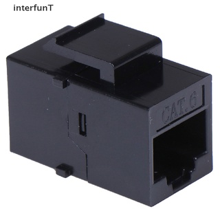 [InterfunT] อะแดปเตอร์เชื่อมต่อแจ็คคีย์สโตน RJ45 ตัวเมีย เป็น UTP Cat5e CAT6