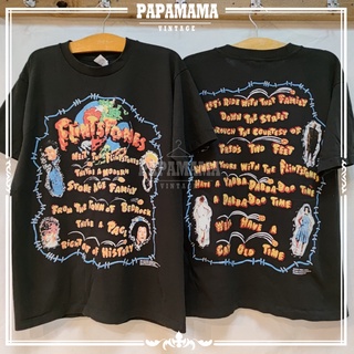 [ FlintStones movie ] promo - shirts @1960 เสื้อหนัง เสื้อการ์ตูน ฟลินซ์สโตน papamama vintage