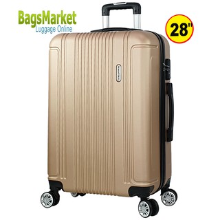 Romar Polo ขนาด 28" ของแท้ 100% Fiber ABS+PC 8 ล้อ หมุนอิสระ 360 องศา มี TSA Lock รุ่น RI1528 (Gold)