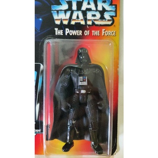 Star wars The Power of the Force POTF2 Red Card Darth Vader (long saber) 3.75"
