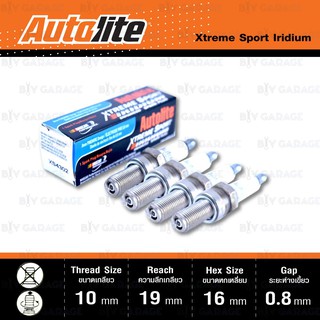 หัวเทียน AUTOLITE XS4302 ขั้ว IRIDIUM Xtreme Sport 4 หัว ใช้แทน CR9E / CR9EIX