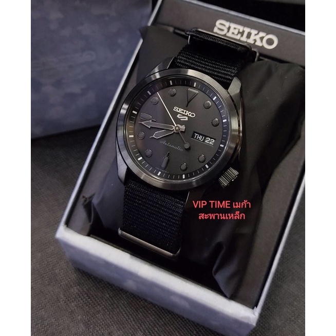 นาฬิกาผู้ชาย SEIKO Automatic new logo Super black รุ่น SRPE69K1 SRP69K SRPD69