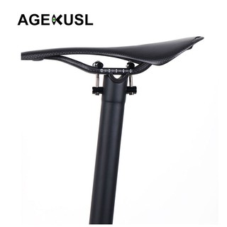 AGEKUSL เบาะนั่งหลังเบาะคาร์บอนไฟเบอร์สำหรับจักรยาน MTB 31.8mm 580mm