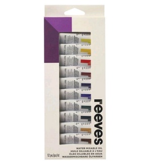 Reeves oil colour ชุดสีน้ำมันรีฟ 12 สี