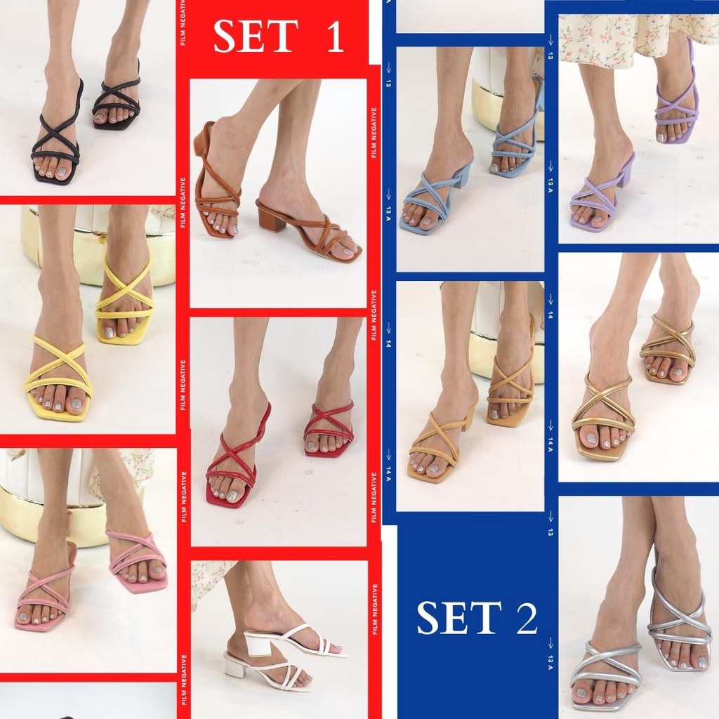 GRACE รุ่นสายกลม รองเท้าส้นสูง 2 นิ้ว และรุ่นกลมพรี่เมี่ยม1.25นิ้ว*ไซส์36-43 ราคา ถูกที่สุด โปรบีเคเค