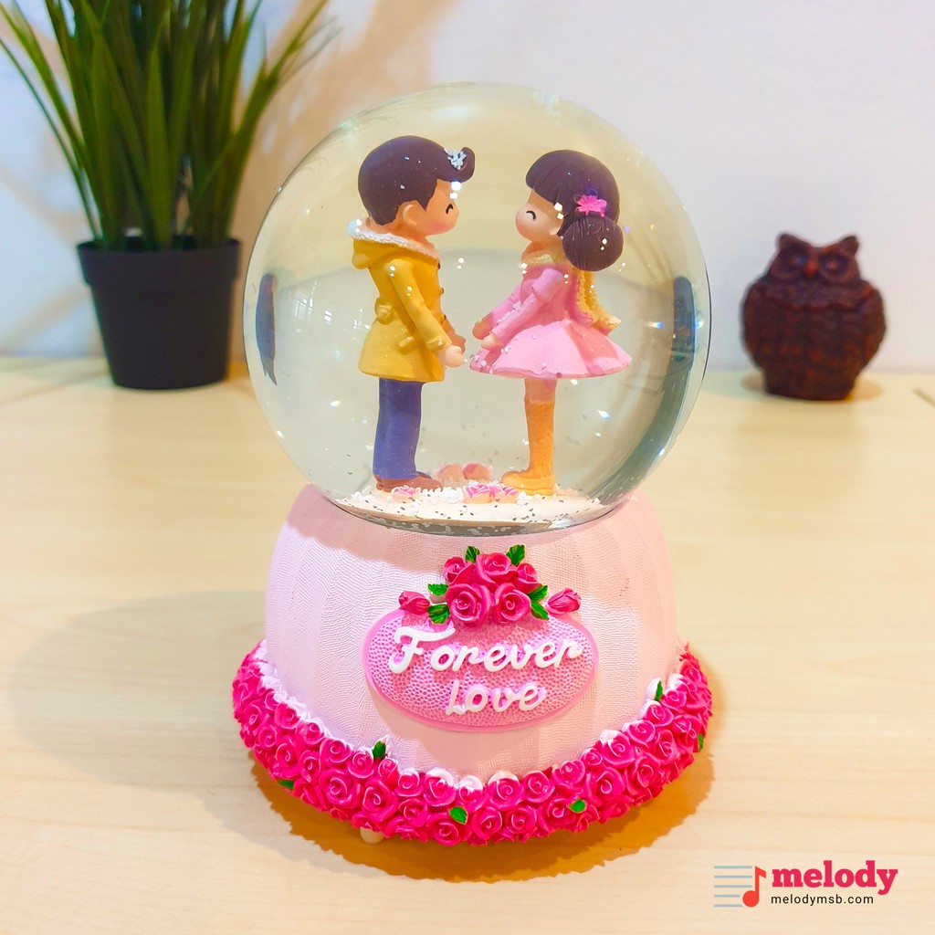 กล่องดนตรีลูกแก้ว : Forever Love (มีไฟ)