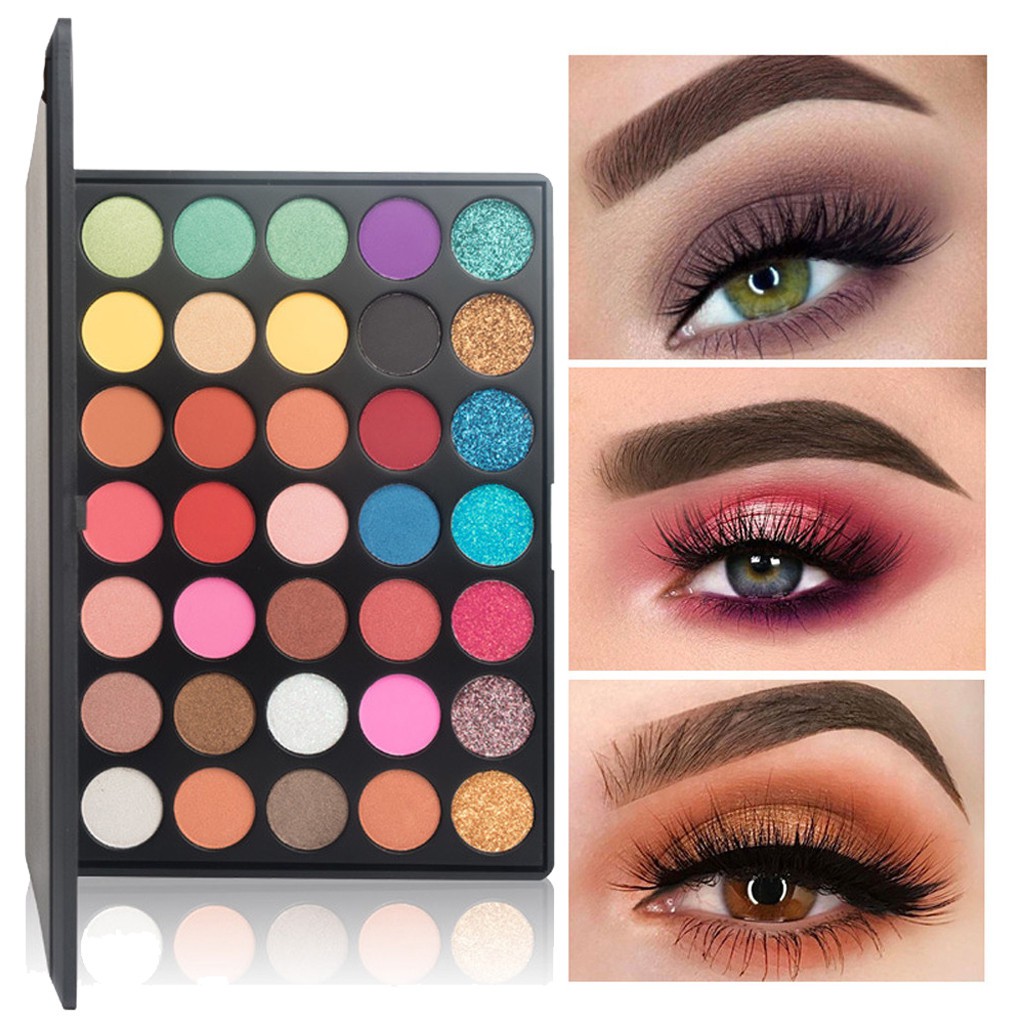 Shimmer Glitter Eye Shadow Powder Palette Matte Eyeshadow Cosmetic Makeup ojzbfibn.th ThaiPick