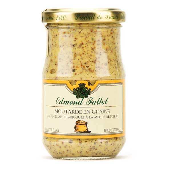 Edmond Fallot Whole Grain Dijon Mustard 200g โฮลเกรน Dijon มัสตาร์ด 200 กรัม