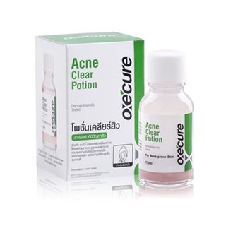 Oxecure Acne Clear Potion 1ขวด ขนาด 15 ml แต้มสิว Oxe Cure อ๊อกซีเคียว แอคเน่ เคลียร์ โพชั่นแต้มสิว