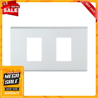 หน้ากาก 2 ช่อง PANASONIC WEG6802MW อุปกรณ์ปลั๊กและสวิตช์ WALL PLATE PANASONIC WEG6802MW 2 GANG METALLIC WHITE