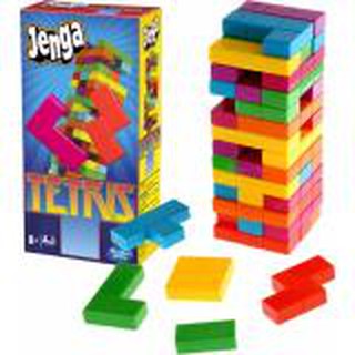 JENGA TETRIS  ของเล่นไม้ เกมส์คอนโดถล่ม รูปทรง TETRIS