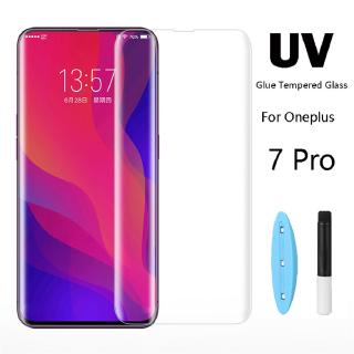 ฟิล์มกระจก Oneplus 7 Pro 7T Pro 8 Pro ปกเต็ม กาวเต็ม UV ป้องกันหน้าจอกระจกนิรภัย