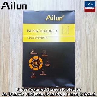 Ailun® Paper Textured Screen Protector for Air 10.9-Inch, Pro 11-Inch, 2 Count ฟิล์มพื้นผิวกระดาษ 2 ชิ้น