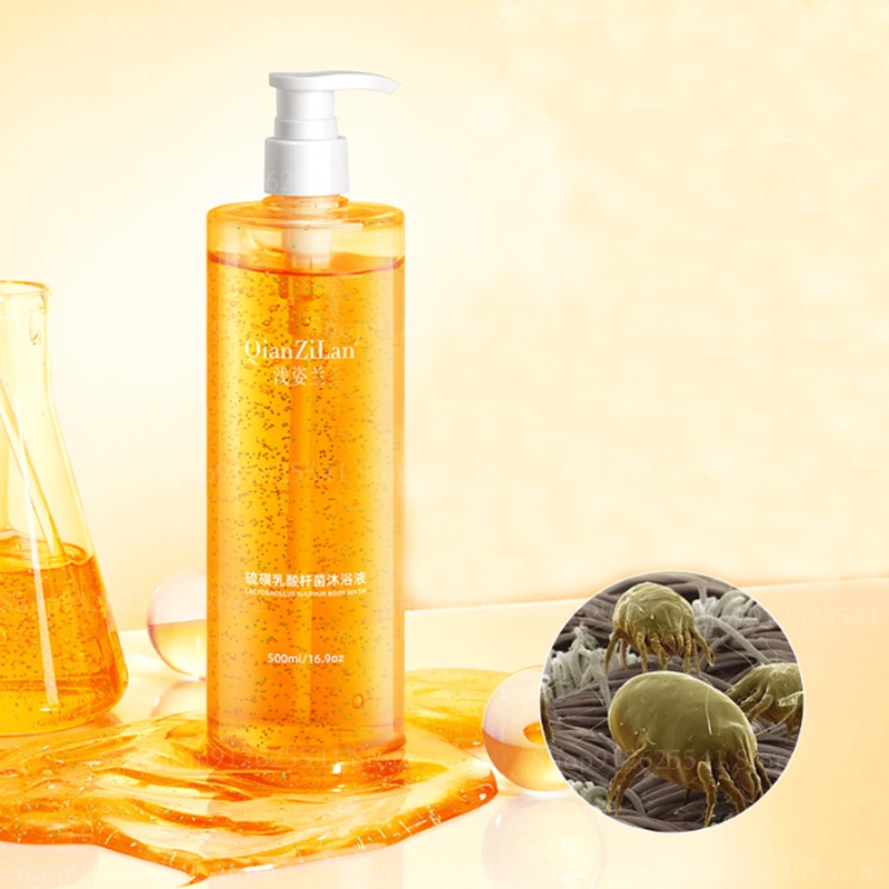 Sulfur Lactobacillus Shower Gel Scabies Mites Bath Body Cream Sulphur