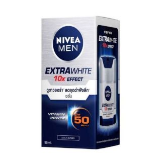 [ใหม่!!ผลิตปี 2019] NIVEA MEN EXTRA WHITE SUPER SERUM SPF50+++ 50ml, นีเวียเมน เอ็กตร้าไวท์ ซูเปอร์เซรั่ม