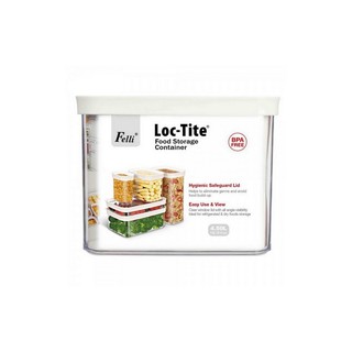 กล่องอาหารเหลี่ยม L 4.5L LOC-TITE ขาว | | 5NFEM040-1-060 ภาชนะบรรจุอาหาร อุปกรณ์จัดเก็บในครัว Kitchen Day กล่องอาหารเหลี