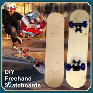 【SkateBoard】 สเก็ตบอร์ดเปล่า ไม้เมเปิ้ล แผงไม้ สเก็ตบอร์ด DIY กระดานสเก็ตด้วยมือเปล่า ที่สมบูรณ์