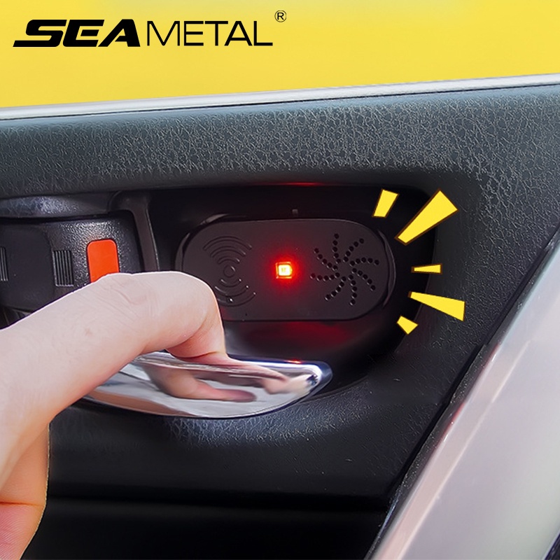 SEAMETAL ไฟเตือนประตูรถ เซ็นเซอร์อัจฉริยะ LED สัญญาณกันขโมย ไฟแสดงการชาร์จ USB Car Opening Door Warning Light