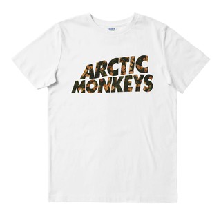 เสื้อยืดผ้าฝ้ายพิมพ์ลายแฟชั่น Arctic Monokeys ดอกทานตะวัน สีขาว | เสื้อยืด พิมพ์ลายวงดนตรี | เพลงเมอร์ช | Unisex | เสื้อ