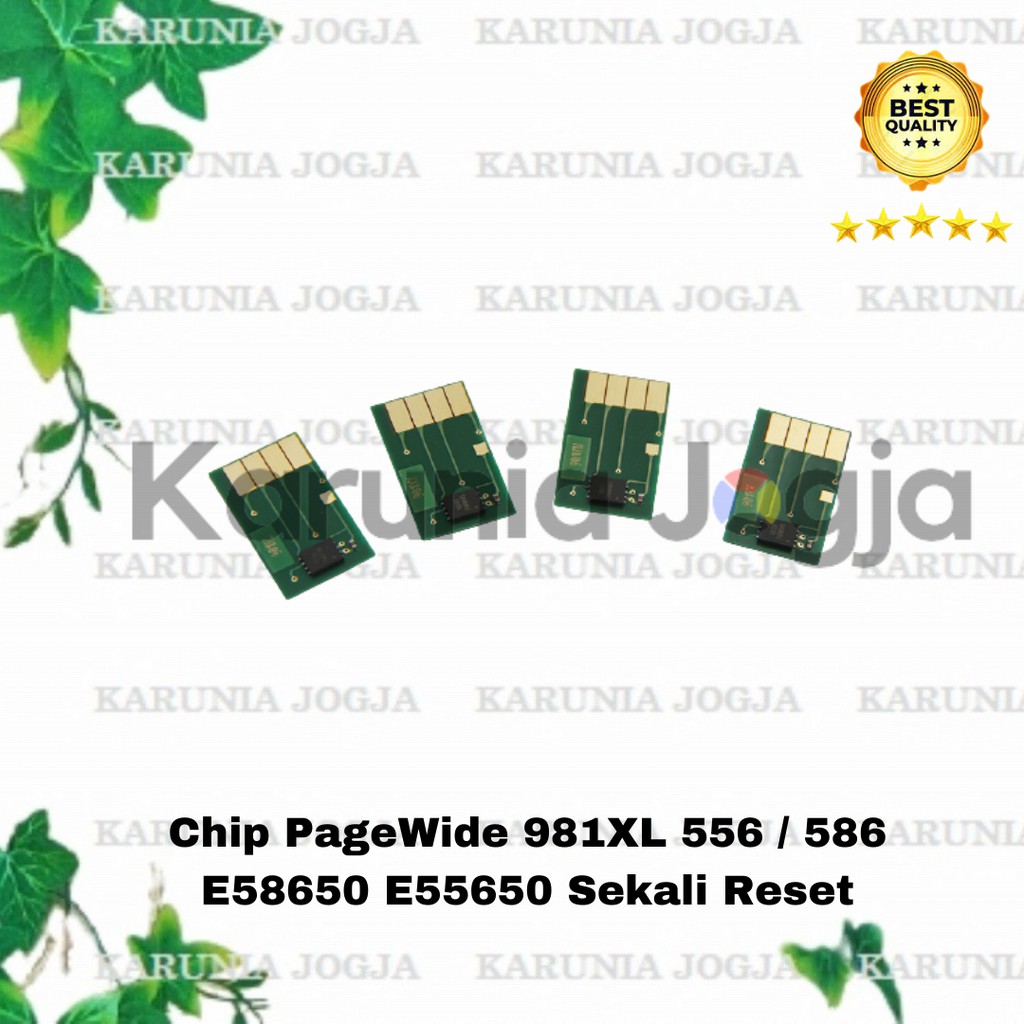 ชิปหมึก HP 981XL 981X HP PageWide 556 / 586 E58650 E55650 Non Arc / รีเซ็ตครั้งเดียว