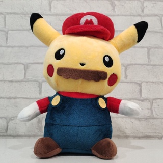 ตุ๊กตาปิกาจู ตุ๊กตาโปเกมอน Pikachu Pokémon Pikachu Mario Plush