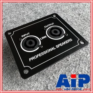 1อัน ดำ+ดำ เพลทเหล็ก2speakon 8 x9.5cm. เพลทเหล็ก2รู แท็ปลำโพง แท็ปลำโพงเหล็ก2สเปคคอน เพลทเหล็กSPEAKONx2 แผ่นเพลท เหล็...