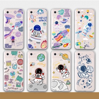 เคสซิลิโคน TPU นิ่ม ปิดด้านหลัง ลายการ์ตูนนักบินอวกาศ ดาวเคราะห์น่ารัก สําหรับ Google Pixel 3A 3AXL 4 4A XL Google4