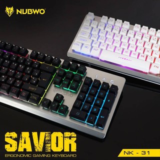 Nubwo คีย์บอร์ดเกมมิ่ง Savage Gaming Keyboard NK-31