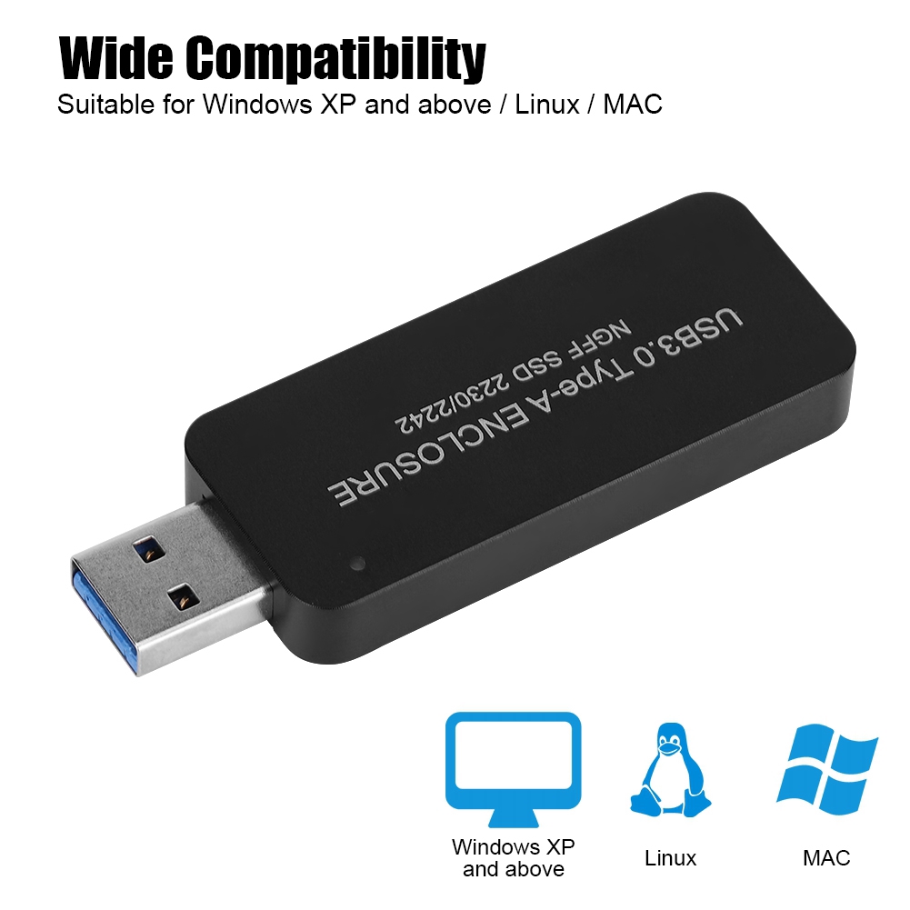 Usb 3 . 0 To 2230 2242 Ngff M . 2 Key - B Ssd เคสฮาร์ดดิสก์ไดรฟ์ภายนอก ...