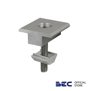 BEC อุปกรณ์ยึดแผงโซล่าเซลล์แบบปรับมุมได้, Mid Clamp, Solar Mounting, ตัวยึดกลางระหว่างแผงโซล่าเซลล์, รางยึดแผงโซล่าเซลล์