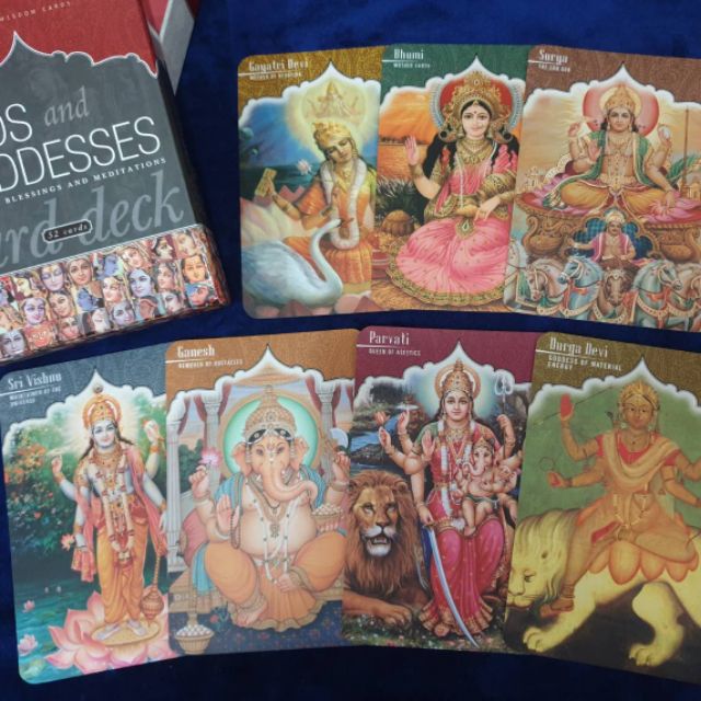 ไพ่รวมเทพฮินดู Gods and Goddesses Mantras Blessings And Meditations/ Tarot/ Tarot cards/Oracle cards