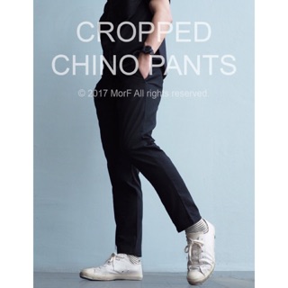 Cropped Chino Pants กางเกง ขา5ส่วน สีดำ