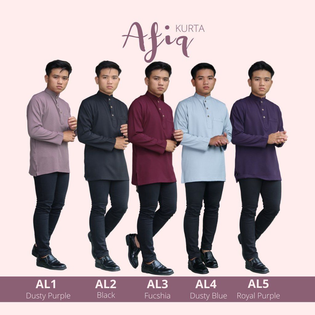 [CLEARANCE] KURTA AFIQ by GEROBOK AKHWAT - CARKAK MUSANG, EKSKLUSHIF BUTANG KATIP, BLACK, FUSCHIA, P