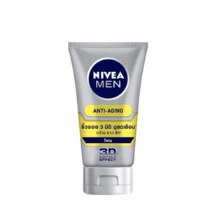 นีเวีย แอนตี้ เอจจิ้ง โฟมล้างหน้า ไร้จุดด่างดำ ลดเลือนริ้วรอย Nivea Anti Aging Foam x 1 หลอด  #1