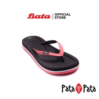 Bata บาจา รองเท้าแตะหนีบ พื้นยาง น้ำหนักเบา สำหรับผู้หญิง ยี่ห้อ Patapata รุ่น Island สีดำ 5716374