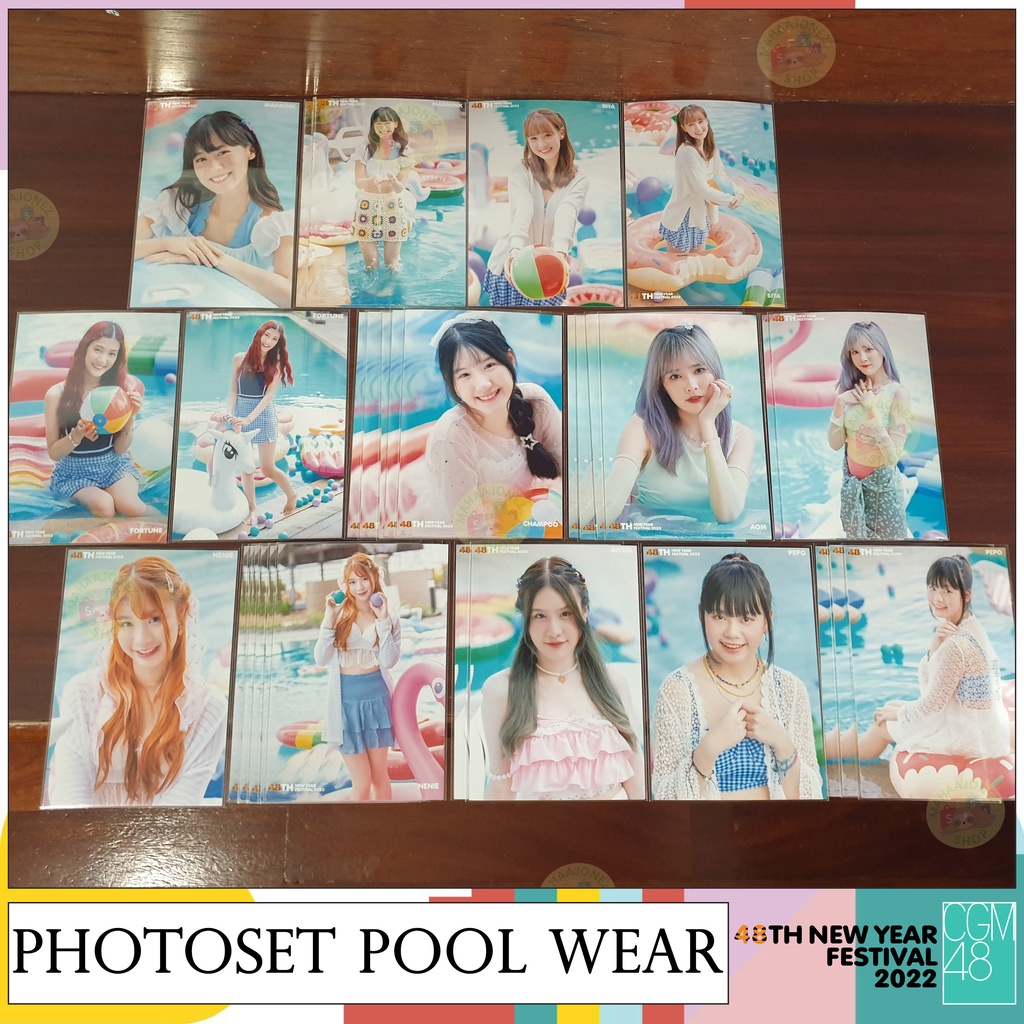 [ใบเศษ] PHOTOSET CGM48 48TH NEW YEAR FESTIVAL 2022 pool wear ชุดว่ายน้ำ ริมสระ สิตา แชมพู ออม นีนี่ 