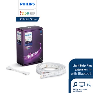 Philips Hue LightStrip Plus extension with Bluetooth ไฟเส้นเปลี่ยนสีอัจฉริยะ สำหรับต่อเพิ่ม ยาว 1 เมตร เชื่อมต่อบลูทูธได้