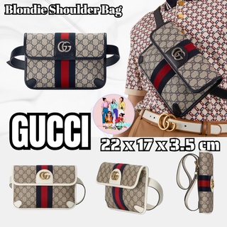 GUCCI/GUCCI กระเป๋าคาดเข็มขัด/สายคาด Double G/ใหม่! !