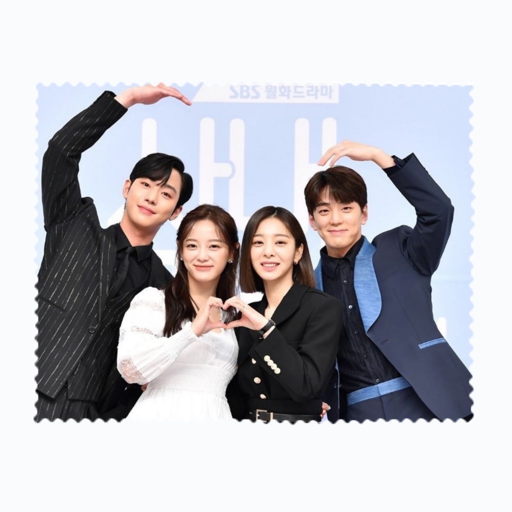 ผ้าเช็ดแว่นตา ช็ดเลนส์ ผ้าไมโครไฟเบอร์ business proposal อันฮโยซอบ Ahn Hyo Seop คิมเซจอง kim sejeong